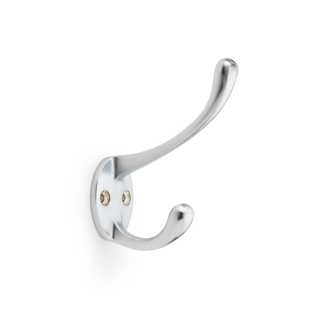 aw770sc.jpg Alexander & Wilks Victorian Hat and Coat Hook - Satin Chrome - Image 1