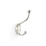 Alexander & Wilks Traditional Hat and Coat Hook - Polished Nickel