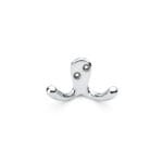 Alexander & Wilks Victorian Double Robe Hook - Polished Chrome