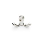Alexander & Wilks Victorian Double Robe Hook - Polished Nickel