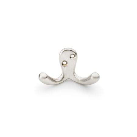 Alexander & Wilks Victorian Double Robe Hook - Satin Nickel