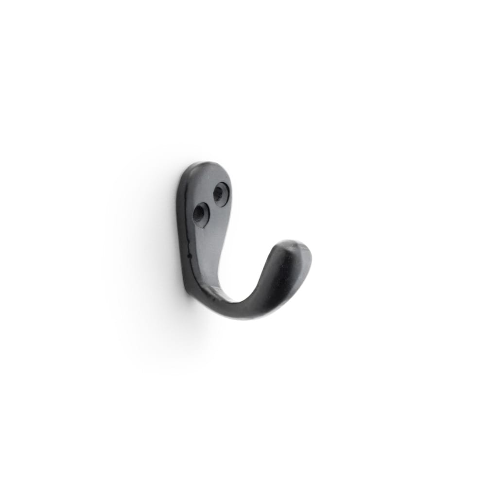 aw774bl.jpg Alexander & Wilks Victorian Single Robe Hook - Black - Image 1