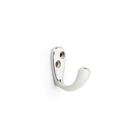 Alexander & Wilks Victorian Single Robe Hook - Polished Nickel