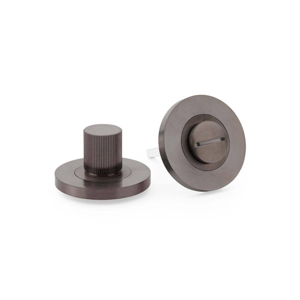 aw792dbzpvd.jpg Alexander & Wilks Reeded Thumbturn and Release - Dark Bronze PVD - Image 1