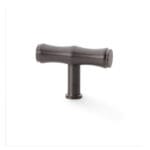 Alexander & Wilks Crispin Bamboo T-bar Cupboard Knob - Dark Bronze PVD