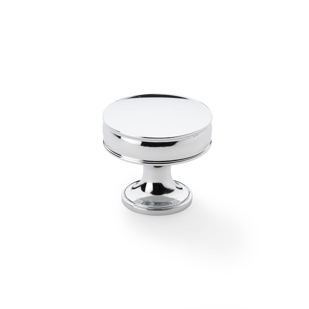 aw808-38-pc.jpg Alexander & Wilks Lynd Cupboard Knob - Polished Chrome - 38mm - Image 1