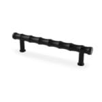 Alexander & Wilks Crispin Bamboo T-bar Cupboard Pull Handle - Black - 128mm Centres