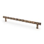 Alexander & Wilks Crispin Bamboo T-bar Cupboard Pull Handle - Antique Brass - 224mm Centres