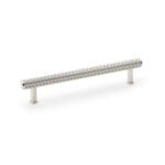 Alexander & Wilks Crispin Reeded T-bar Cupboard Pull Handle - Polished Nickel - 160mm