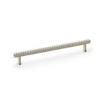 Alexander & Wilks Crispin Reeded T-bar Cupboard Pull Handle - Satin Nickel - 224mm
