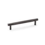 Alexander & Wilks Brunel Knurled T-Bar Cupboard Handle - Dark Bronze PVD - Centres 128mm