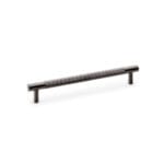 Alexander & Wilks Brunel Knurled T-Bar Cupboard Handle - Dark Bronze PVD - Centres 160mm