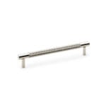 Alexander & Wilks Brunel Knurled T-Bar Cupboard Handle - Polished Nickel - Centres 160mm