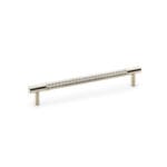 Alexander & Wilks Brunel Knurled T-Bar Cupboard Handle - Satin Nickel - Centres 160mm