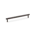 Alexander & Wilks Brunel Knurled T-Bar Cupboard Handle - Dark Bronze PVD - Centres 192mm