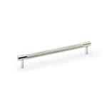 Alexander & Wilks Brunel Knurled T-Bar Cupboard Handle - Polished Nickel - Centres 192mm