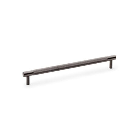 Alexander & Wilks Brunel Knurled T-Bar Cupboard Handle - Dark Bronze Finish - Centres 224mm
