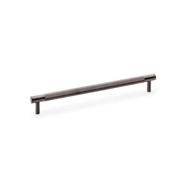 Alexander & Wilks Brunel Knurled T-Bar Cupboard Handle - Dark Bronze Finish - Centres 224mm
