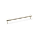 Alexander & Wilks Brunel Knurled T-Bar Cupboard Handle - Satin Nickel - Centres 224mm