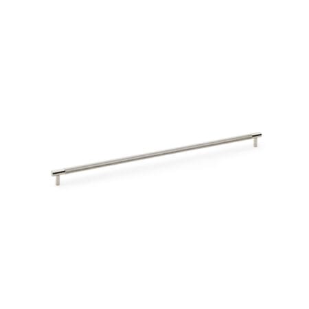 Alexander & Wilks Brunel Knurled T-Bar Cupboard Handle - Polished Nickel - Centres 448mm