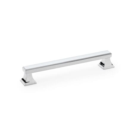 Alexander & Wilks Jesper Square Cabinet Pull Handle - Polished Chrome - Centres 160mm