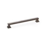 Alexander & Wilks Jesper Square Cabinet Pull Handle - Dark Bronze PVD - Centres 224mm
