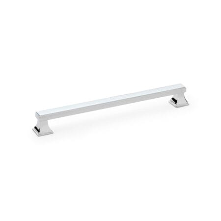 Alexander & Wilks Jesper Square Cabinet Pull Handle - Polished Chrome - Centres 224mm