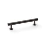 Alexander & Wilks Round T-Bar Cabinet Pull Handle - Dark Bronze - Centres 128mm