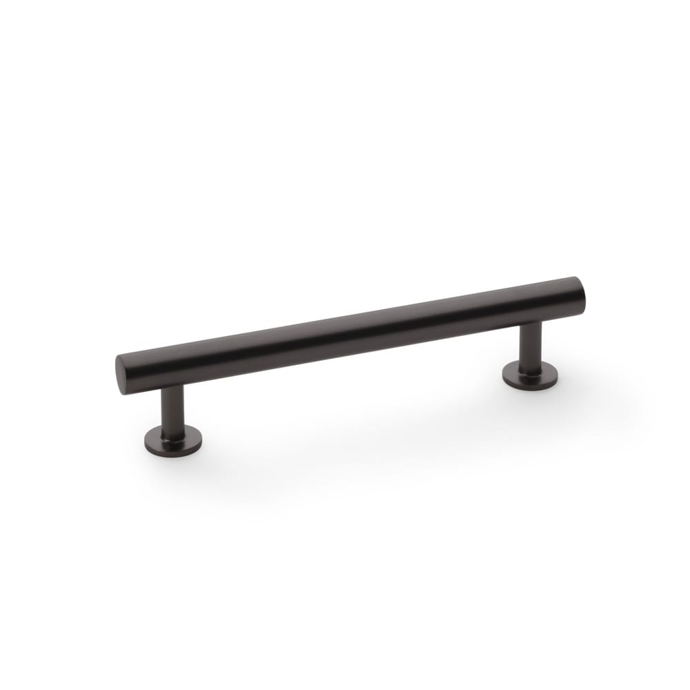 aw814-128-dbzpvd.jpg Alexander & Wilks Round T-Bar Cabinet Pull Handle - Dark Bronze - Centres 128mm - Image 1