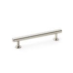 Alexander & Wilks Round T-Bar Cabinet Pull Handle - Satin Nickel - Centres 128mm