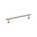 Alexander & Wilks Round T-Bar Cabinet Pull Handle - Satin Nickel - Centres 160mm