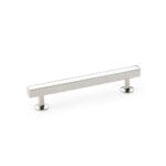 Alexander & Wilks Square T-Bar Cabinet Pull Handle - Polished Nickel - Centres 128mm