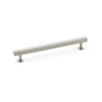 Alexander & Wilks Square T-Bar Cabinet Pull Handle - Satin Nickel - Centres 192mm
