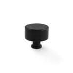 Alexander & Wilks Leila Hammered Cupboard Knob - Black - 35mm