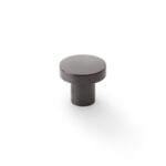 Alexander & Wilks Hanover Plain Cupboard Knob - Dark Bronze - Knob 30mm