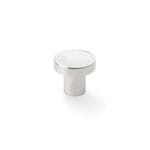 Alexander & Wilks Hanover Plain Cupboard Knob - Polished Nickel - Knob 30mm