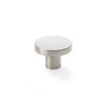 Alexander & Wilks Hanover Plain Cupboard Knob - Satin Nickel - Knob 38mm