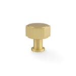 Vesper Hex Cabinet Knob - Satin Brass