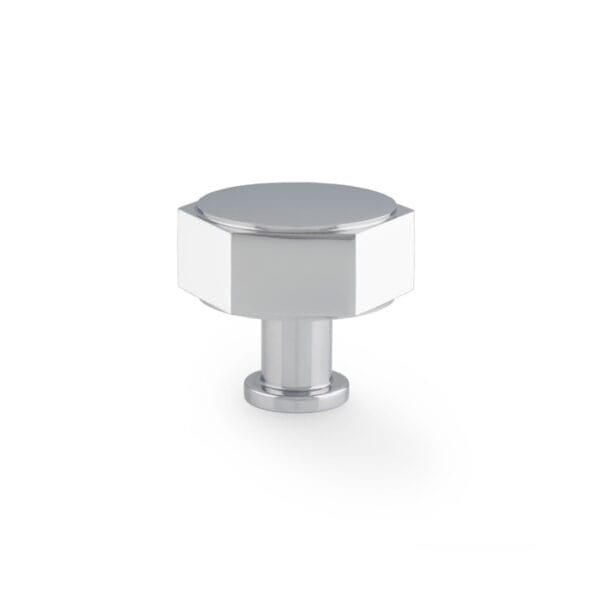 Vesper Hex Cabinet Knob - Polished Chrome