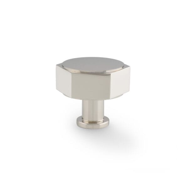 Vesper Hex Cabinet Knob - Polished Nickel