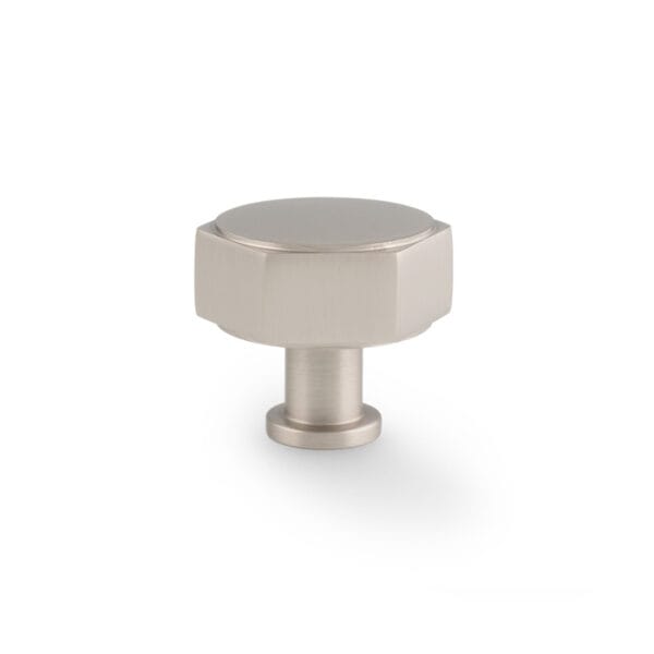 Vesper Hex Cabinet Knob - Satin Nickel