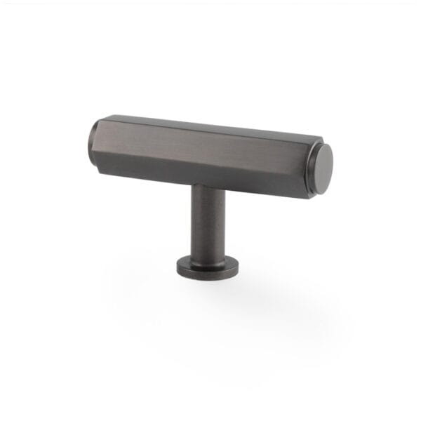 Vesper Hex T-Bar Cabinet Knob - Dark Bronze