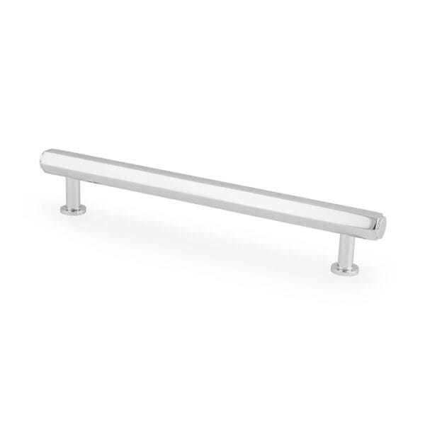 Vesper Hex T-Bar Cabinet Pull-Polished Chrome-128mm C/C