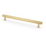 Vesper Hex T-Bar Cabinet Pull-Satin Brass-224mm C/C