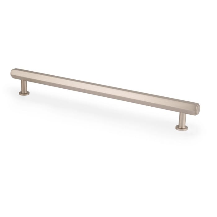 aw830-224-sn_1.jpg Alexander & Wilks Vesper Hex T-Bar Cabinet Pull - Satin Nickel- 224mm C/C - Image 1