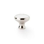 Alexander & Wilks Wade Round Cupboard Knob - Polished Nickel - 32mm