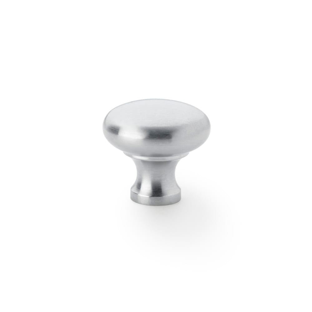aw836-32-sc.jpg Alexander & Wilks Wade Round Cupboard Knob - Satin Chrome - 32mm - Image 1