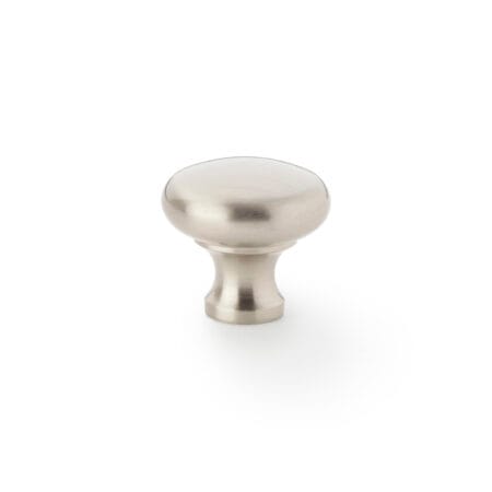 Alexander & Wilks Wade Round Cupboard Knob - Satin Nickel - 32mm