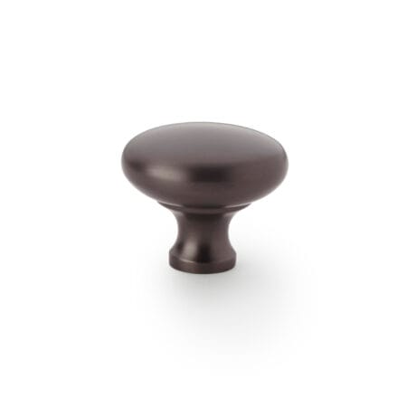 Alexander & Wilks Wade Round Cupboard Knob - Dark Bronze - 38mm