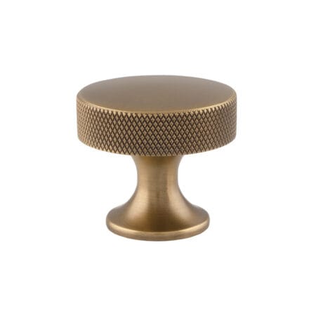 Alexander & Wilks Berlin Cupboard Knob - Antique Brass - 38mm